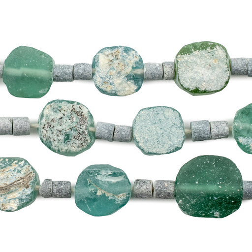 Circular Roman Glass Beads (5-10mm) - The Bead Chest
