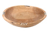 Batik Bone Inlaid Wooden Bowl (Extra Large, 12 Inches)