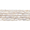 Silver-Toned Vintage Japanese Rice Pearl Beads (5mm)