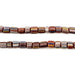 Rainbow Stripe Java Gooseberry Beads - The Bead Chest