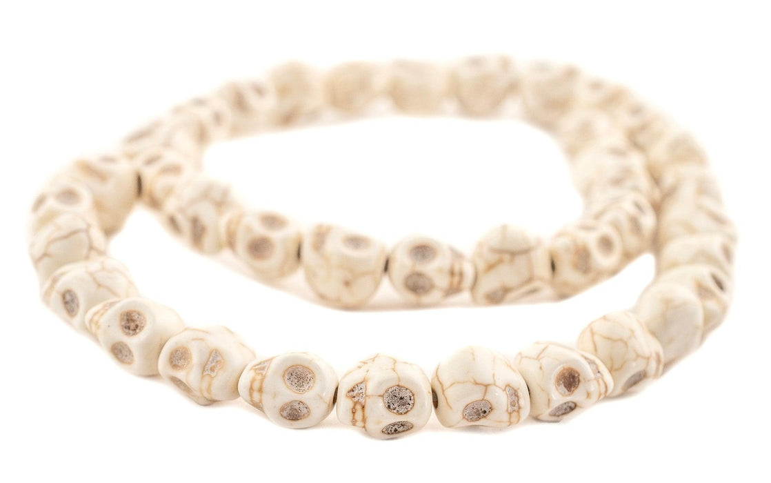 White Skull Beads (10mm) - The Bead Chest