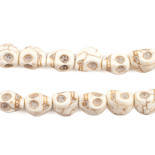 White Skull Beads (10mm) - The Bead Chest