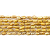Gold Vintage Japanese Rice Pearl Beads (4mm)