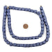 Cobalt Blue Diamond Cut Natural Wood Beads (12mm) - The Bead Chest