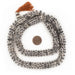 Rustic Grey Carved Disk Bone Mala Beads (13mm) - The Bead Chest