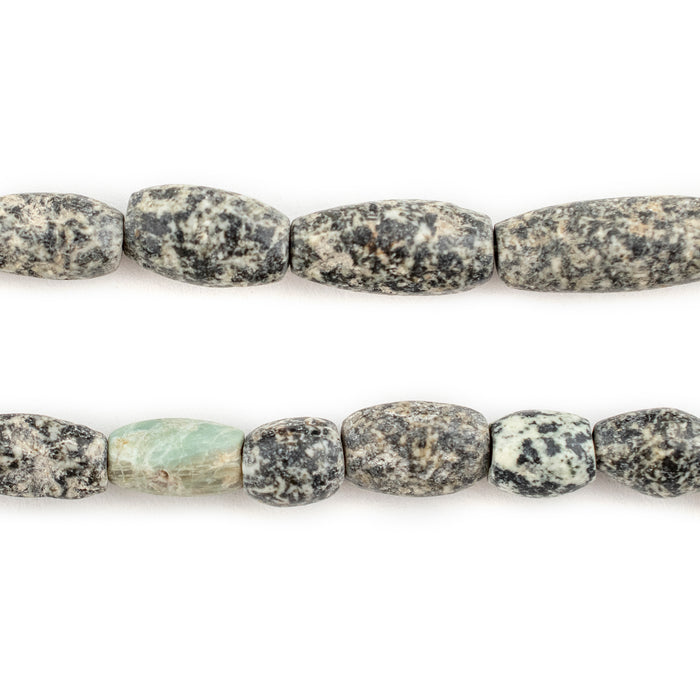 Ancient Oval Mali Granite Stone Beads — The Bead Chest