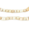 Ancient Graduated White Djenne Nila Glass Beads (4-10mm)
