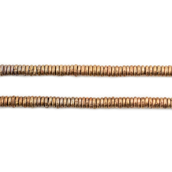 Antiqued Brass Kenya Heishi Beads (4mm) - The Bead Chest