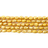 Bright Gold Vintage Japanese Rice Pearl Beads (4mm)