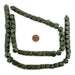 Olive Green Diamond Cut Natural Wood Beads (12mm) - The Bead Chest