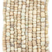 Ancient Graduated White Djenne Nila Glass Beads (4-10mm) - The Bead Chest