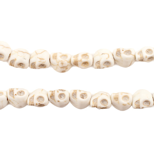White Skull Beads (7mm) - The Bead Chest