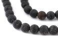 Matte Black Sea Sediment Jasper Beads (10mm) - The Bead Chest