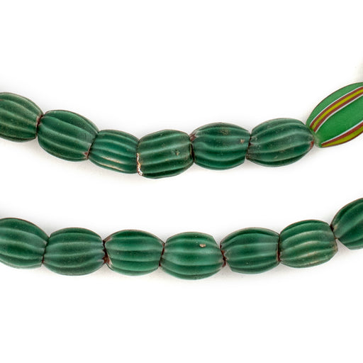 Striped Venetian Watermelon Chevron Beads #13205 - The Bead Chest