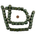Olive Green Diamond Cut Natural Wood Beads (20mm) - The Bead Chest