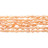 Orange Vintage Japanese Rice Pearl Beads (3mm)