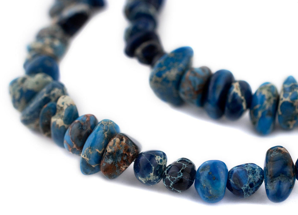 Blue Sea Sediment Jasper Chip Beads - The Bead Chest