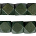 Olive Green Diamond Cut Natural Wood Beads (20mm) - The Bead Chest