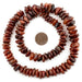 Dark Red Carnelian Disk Beads (7-17mm) - The Bead Chest