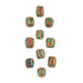 Inlaid Nepali Brass Beads (Set of 10) - The Bead Chest