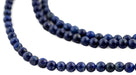 Indigo Blue Round Lapis Lazuli Beads (4mm) - The Bead Chest