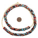 Konongo Medley Fused Rondelle Recycled Glass Beads (10mm) - The Bead Chest