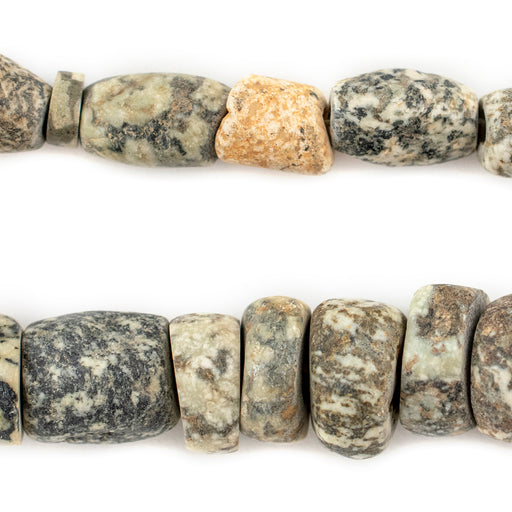 Ancient Mali Granite Stone Beads #13442 - The Bead Chest