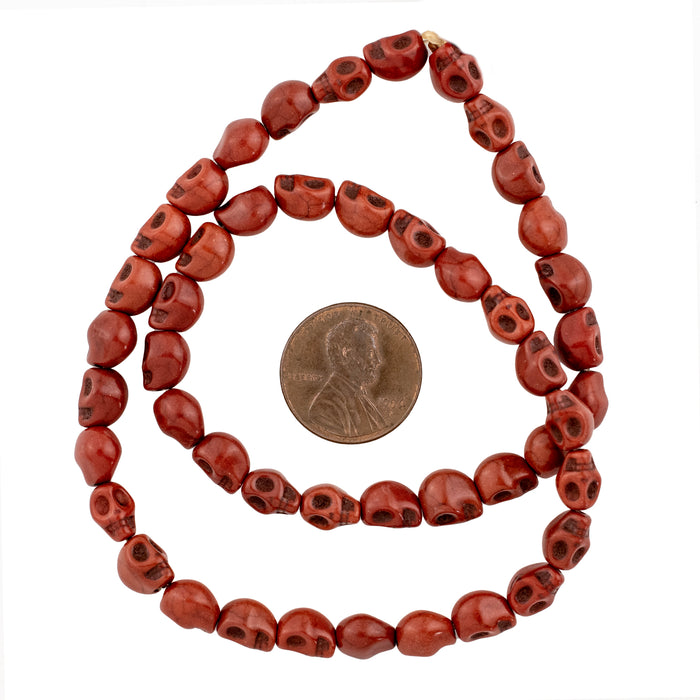 Brown Skull Beads (7mm) - The Bead Chest