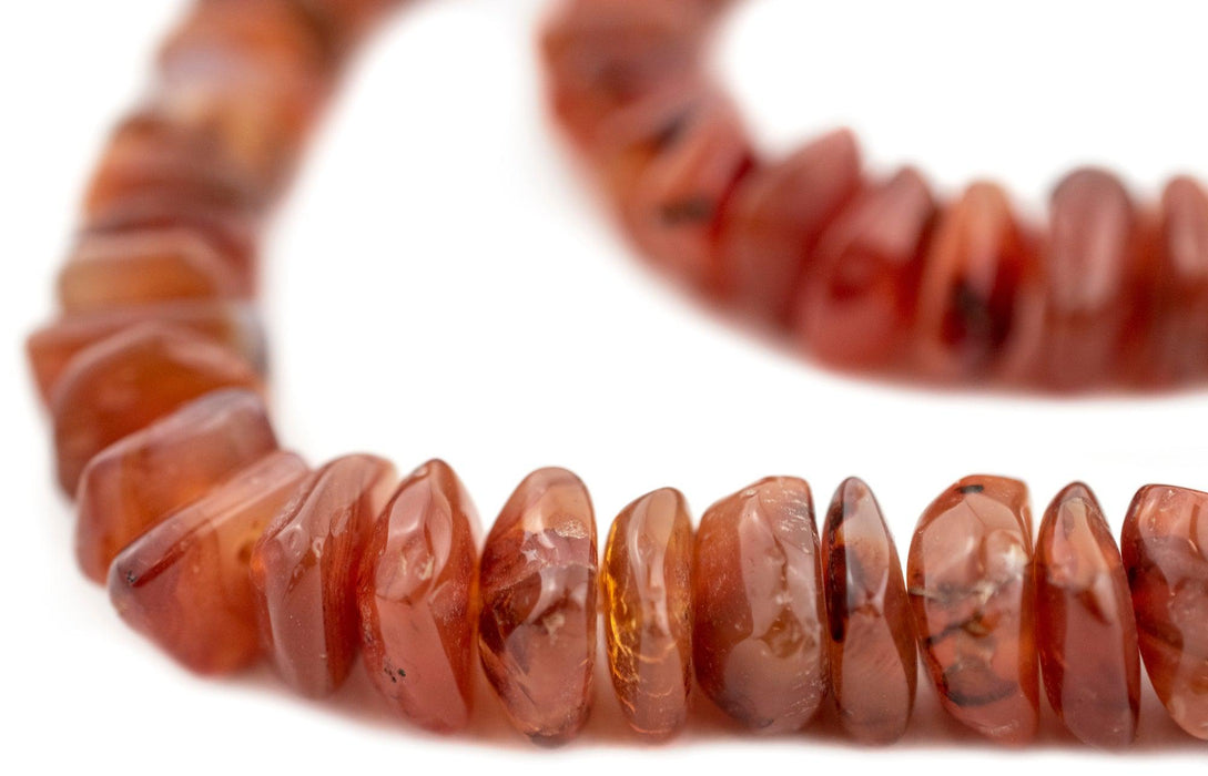 Carnelian Disk Beads (9-17mm) - The Bead Chest