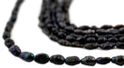 Black Vintage Japanese Rice Pearl Beads (4mm) - The Bead Chest