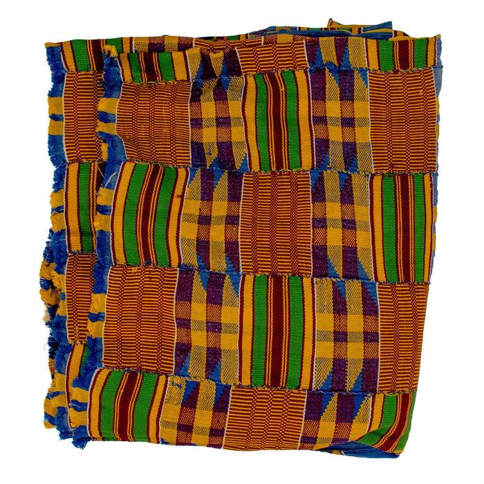 African Ashanti Kente Cloth #11657 - The Bead Chest