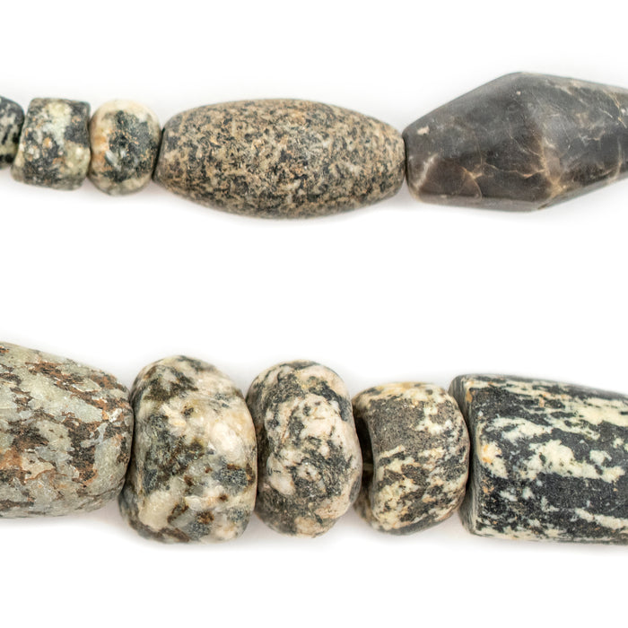 Ancient Mali Granite Stone Beads #13444 - The Bead Chest