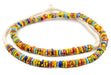 Kumasi Medley Fused Rondelle Recycled Glass Beads (8mm) - The Bead Chest