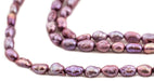 Concord Purple Vintage Japanese Rice Pearl Beads (4mm) - The Bead Chest