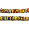 Kumasi Medley Fused Rondelle Recycled Glass Beads (8mm)