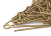 Brass 21 Gauge 1 Inch Eye Pins (Approx 100 pieces) - The Bead Chest