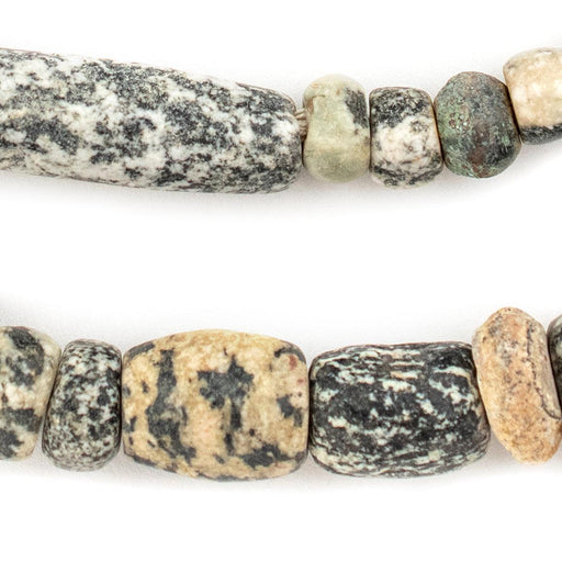 Ancient Mali Granite Stone Beads #13447 - The Bead Chest