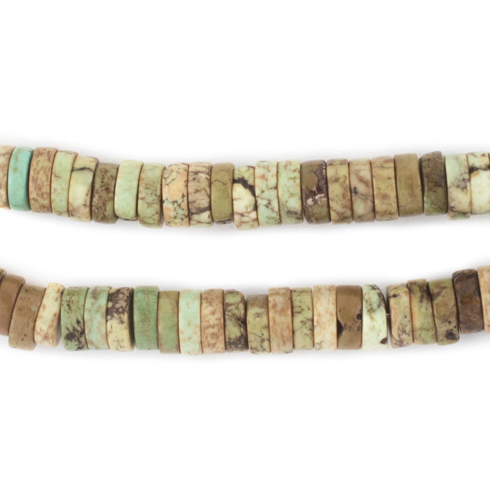 Turquoise-Style Disk Stone Beads (8mm) - The Bead Chest