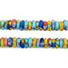 House Medley Fused Rondelle Recycled Glass Beads (8mm) - The Bead Chest
