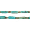 Cylindrical Afghan Turquoise Heishi Beads (12x4mm)