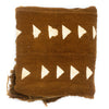 Caramel Brown Bogolan Mali Mud Cloth (Arrow Design)