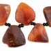 Carnelian Medallion Spade Stone Beads (17-27mm) - The Bead Chest