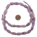 Carved Spiral Oval Amethyst Beads (8-15mm) - The Bead Chest