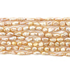 Butterscotch Vintage Japanese Rice Pearl Beads (4mm)