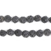 Grey Faceted Lava Beads (8mm)
