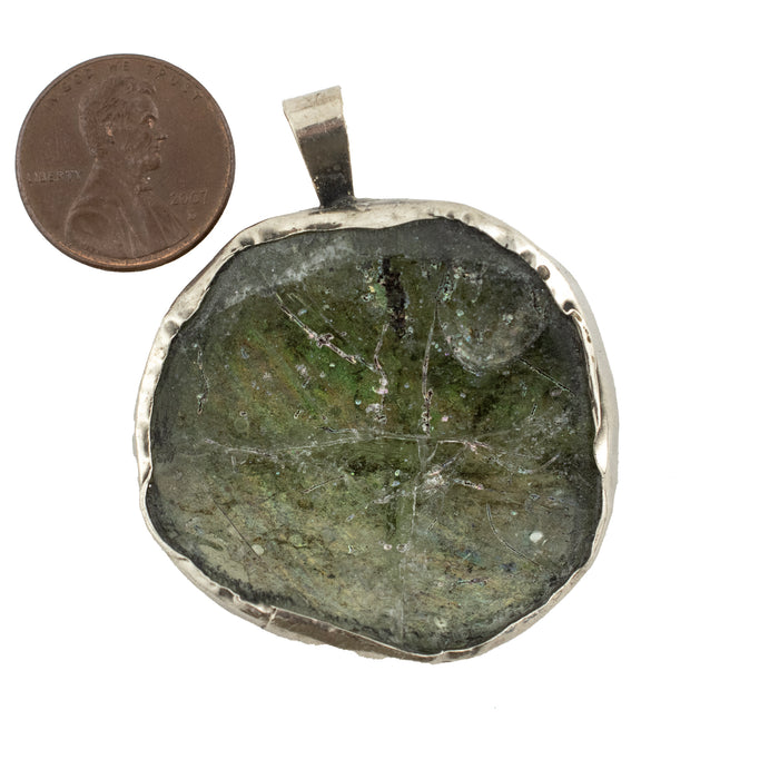 Roman Glass Pendant (40-50mm) #15414 - The Bead Chest