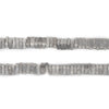 Faceted Silver Triangle Heishi Beads (6mm)