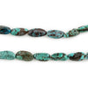Elongated Turquoise Nugget Beads (12x6mm)