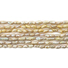 Oat Yellow Vintage Japanese Rice Pearl Beads (3mm)