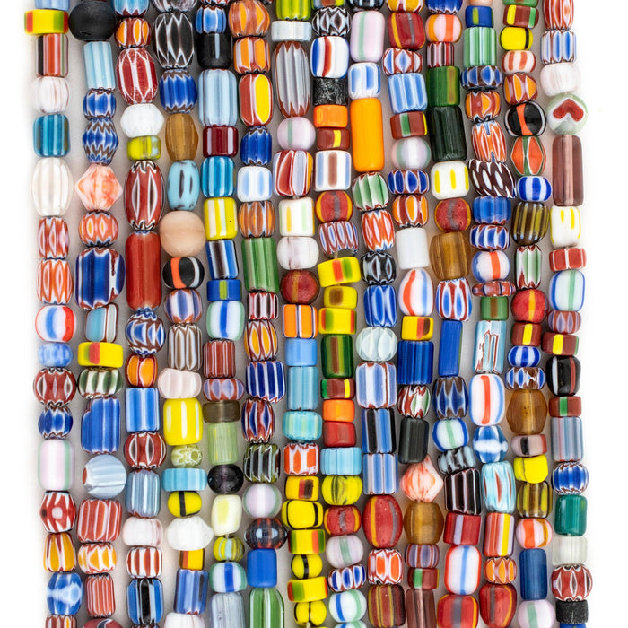 Mixed Chevron Beads (4-6mm) - The Bead Chest